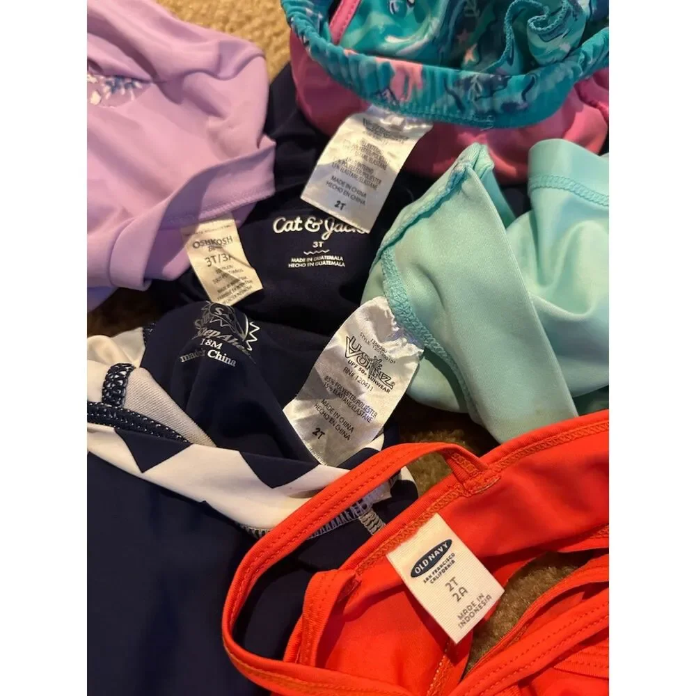 Lot of Swimming Clothes for Girls - Size 2T-3T